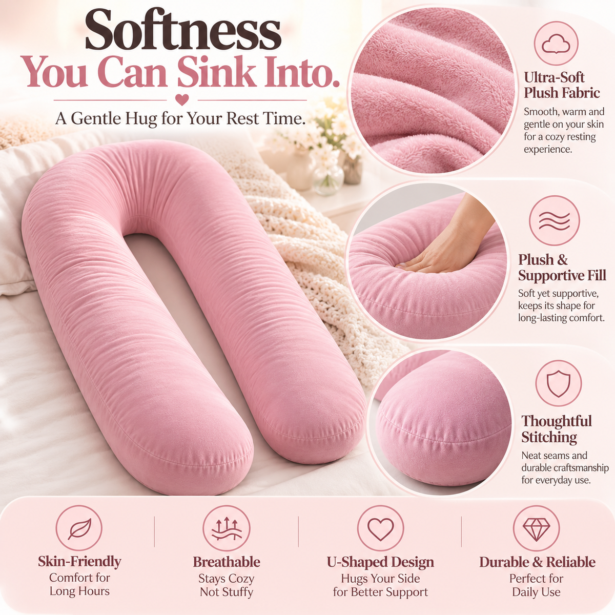 🚗 Make Every Journey Cozier! 💕 A Soft Hug Wherever You Go