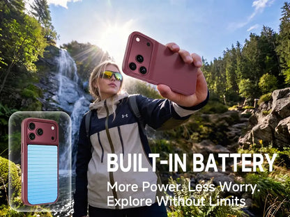 🔋Power Case for iPhone  – Slim Protective Battery Case & Dual Charging Power Bank Kit, Type-C Fast Charge, Lightweight Lightweight & Perfect Couple Gift