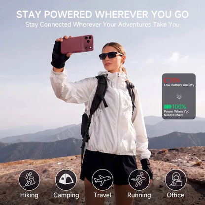 🔋Power Case for iPhone  – Slim Protective Battery Case & Dual Charging Power Bank Kit, Type-C Fast Charge, Lightweight Lightweight & Perfect Couple Gift
