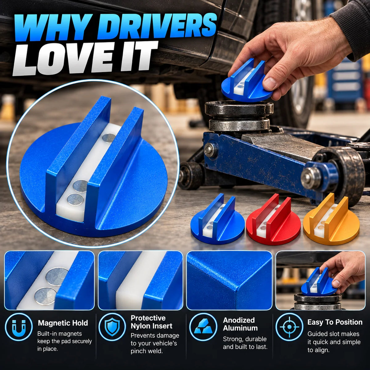 Magnetic Jack Pad Adapter – Protect Your Pinch Welds