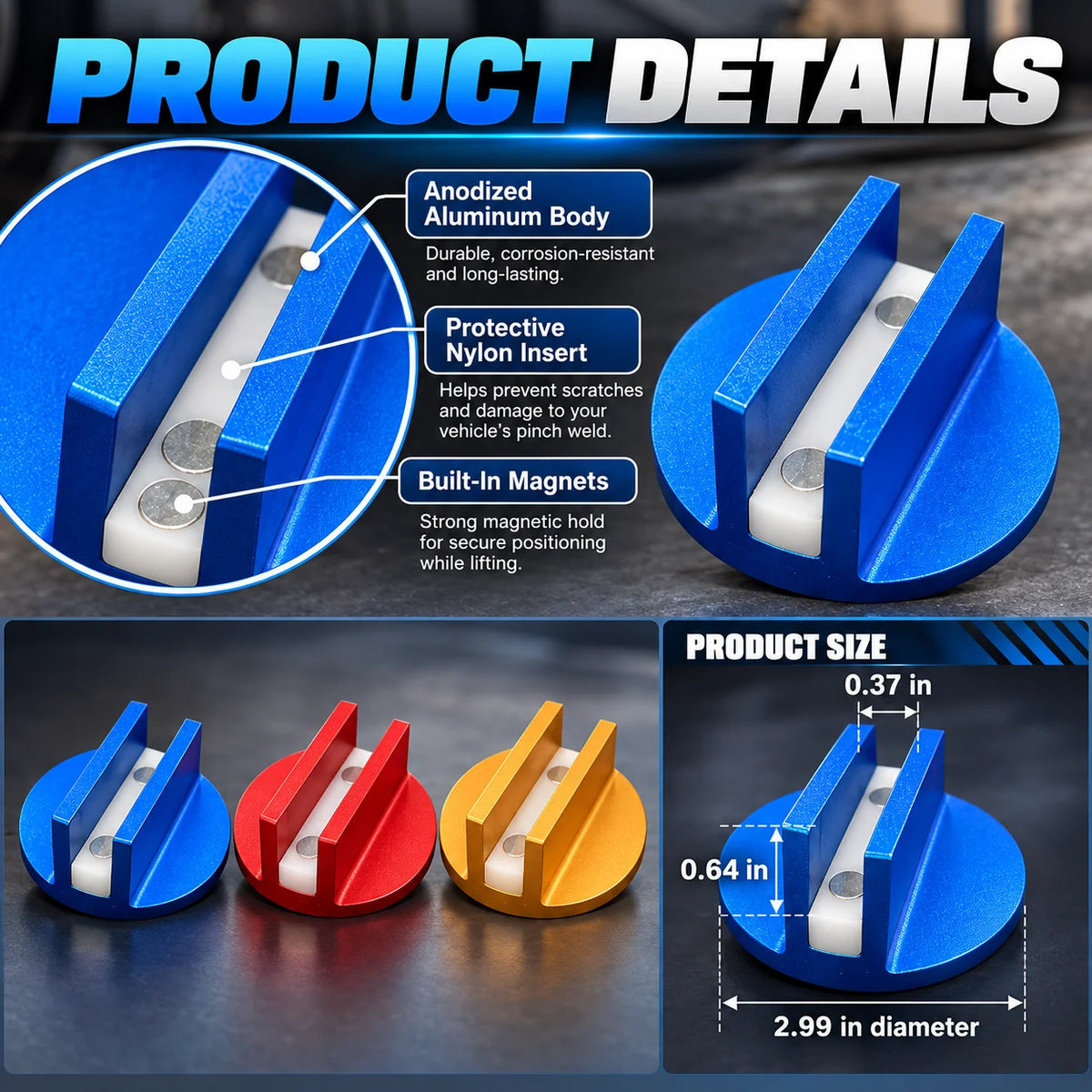 Magnetic Jack Pad Adapter – Protect Your Pinch Welds