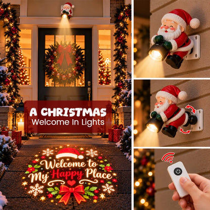 Santa Christmas Welcome Projector
