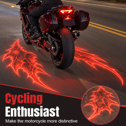 Motorcycle Devil Wing Projection Lights – Cool LED Ground Lighting for Riders!