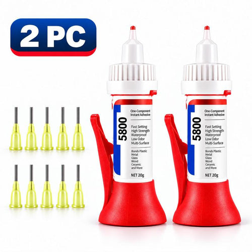 5800 Instant Adhesive with Precision Applicator & 4 Dispensing Needles – 30 mL