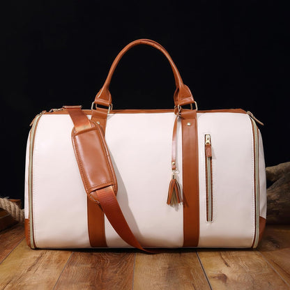 2-in-1 Convertible Garment Duffle – Carry-On with Hanging Suit Compartment & Shoe Storage