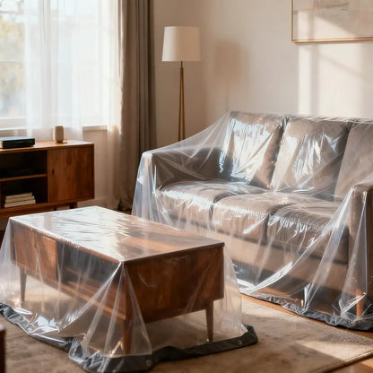 Clear Waterproof PE Tarp – Transparent Outdoor Cover with Metal Grommets