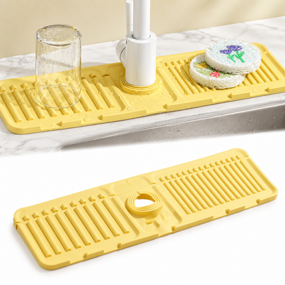 Tap Mat for Kitchen Sink, Splash Guard, Silicone Drying Mat, Quick Drying Stone Sink Tray ✨