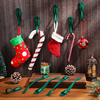 🎄Rugged, Durable, Versatile✨ 6PCS Christmas Silicone Garland Hangers