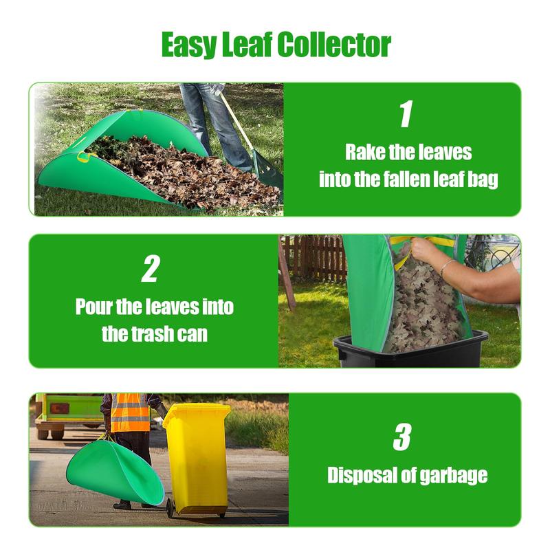 Green Leaf Collection Garden Leaf Gathering Tent