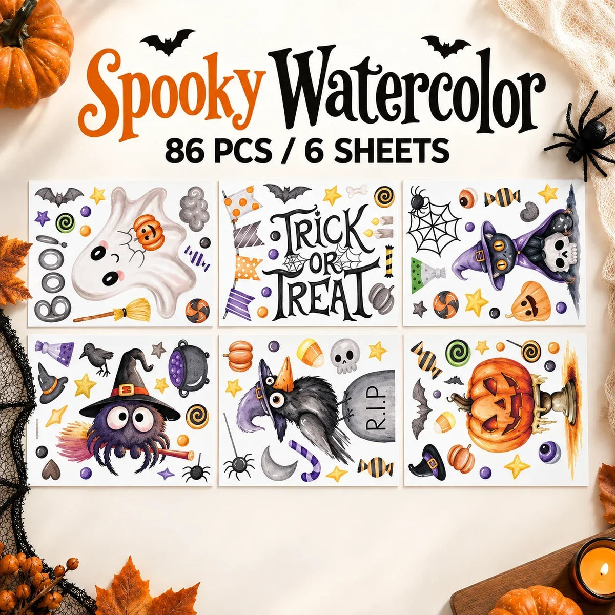 Halloween Wall & Window Stickers | Easy Spooky Decor
