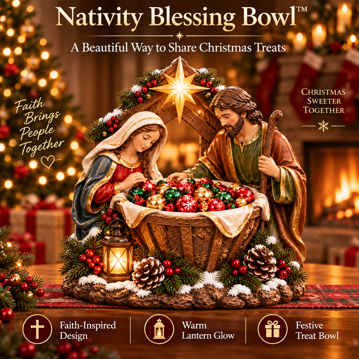 ✨Last Day 49% OFF✝️✨ Nativity Blessing Bowl