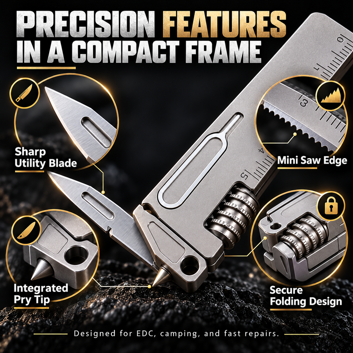 🔧 50% OFF Today! Titanium 10-in-1 Pocket Multi-Tool for Everyday Carry