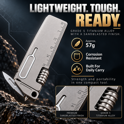 🔧 50% OFF Today! Titanium 10-in-1 Pocket Multi-Tool for Everyday Carry