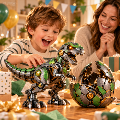🦖🥚 NEW ARRIVAL🔥 Mechanical T-Rex Egg – From Mysterious Egg to Mighty Robotic Dinosaur! 🥚⚙️✨