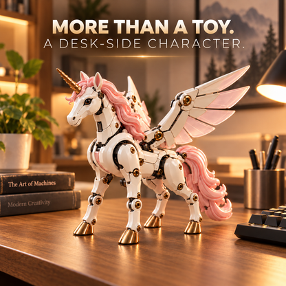 🦄 2-in-1 Transforming Mechanical Unicorn Egg – Winged Fantasy Figure