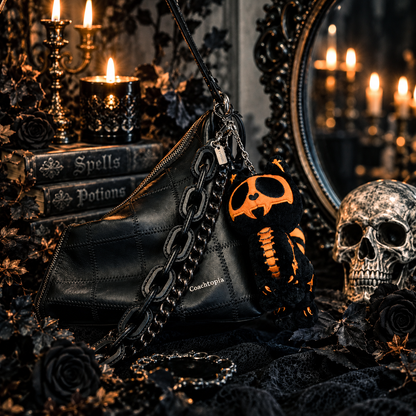 🎃Pumpkin Bones Skelekitty Keychain [Limited Halloween Edition]