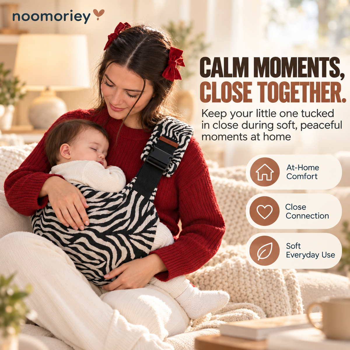 Baby Sling Carrier – Soft, Hands-Free Comfort for Parents