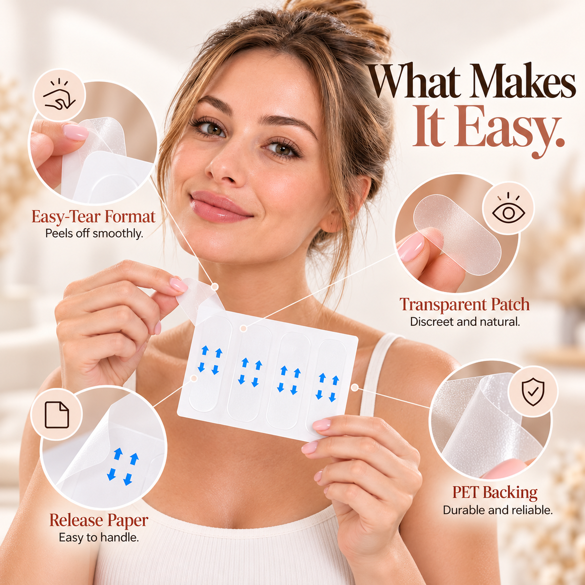 ✨Buy One Get One Free,160 Pcs Invisible Face Lift Tape