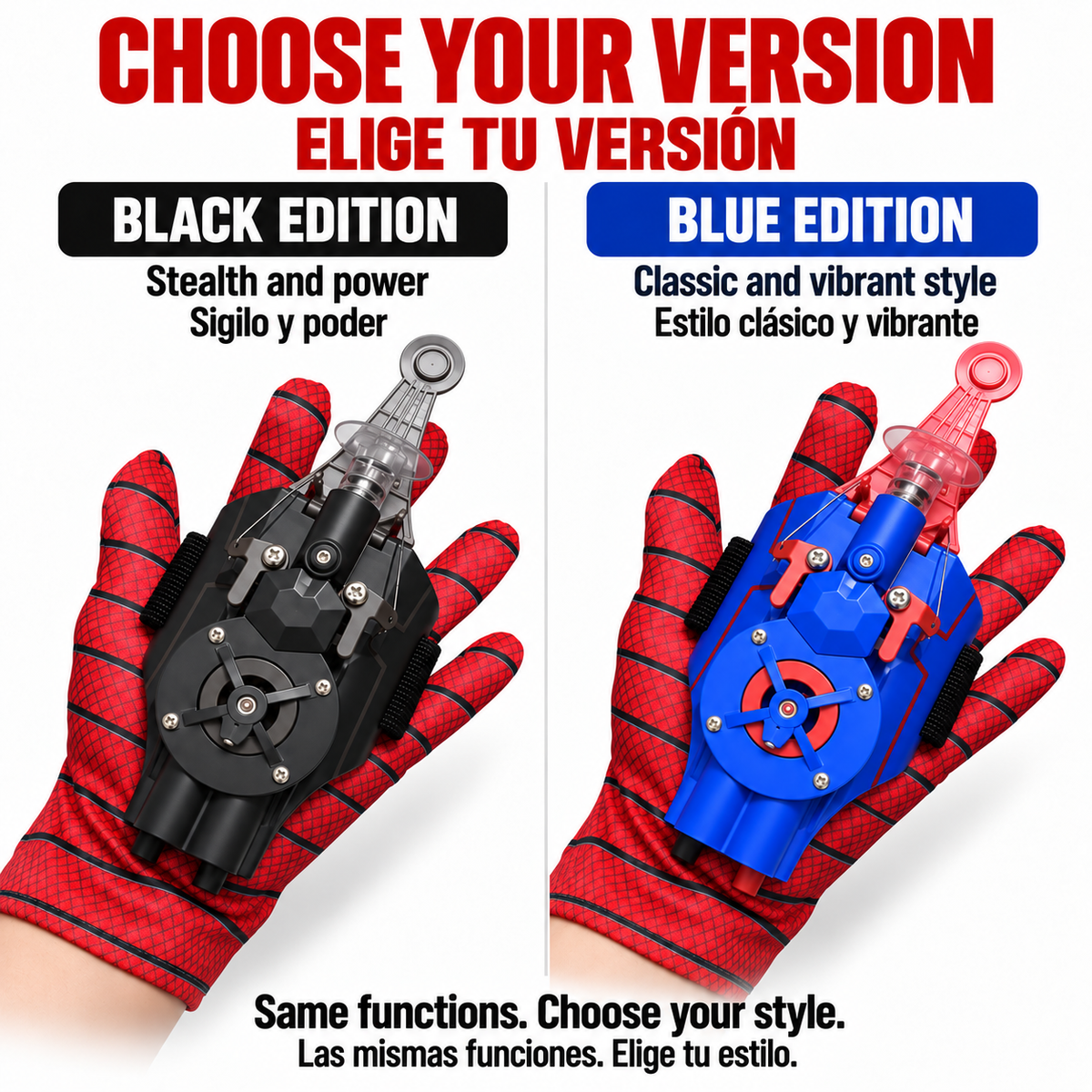 🕸️⚡ WebStrike™ Wrist Launcher – Rechargeable Web-Shooting Action