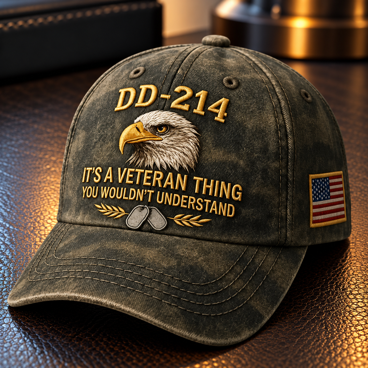 🎁100% Handmade DD-214 Veteran Honor Embroidered Cap(𝐂𝐡𝐚𝐝 𝐒𝐦𝐢𝐭𝐡 𝐇𝐚𝐧𝐝𝐦𝐚𝐝𝐞®)
