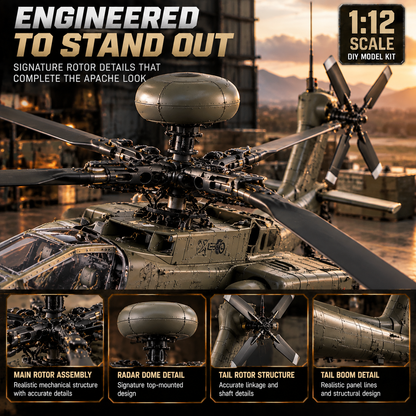 🚁 Attack Helicopter Model Kit ✨ Build Your Own Military Aviation Legend