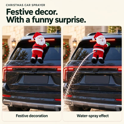 🎄 Funny Water-Spraying Christmas Car Decoration – A Cheeky Holiday Surprise 💦