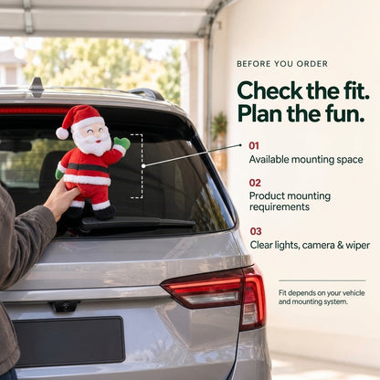 🎄 Funny Water-Spraying Christmas Car Decoration – A Cheeky Holiday Surprise 💦