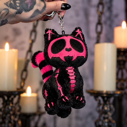 🎃Pumpkin Bones Skelekitty Keychain [Limited Halloween Edition]