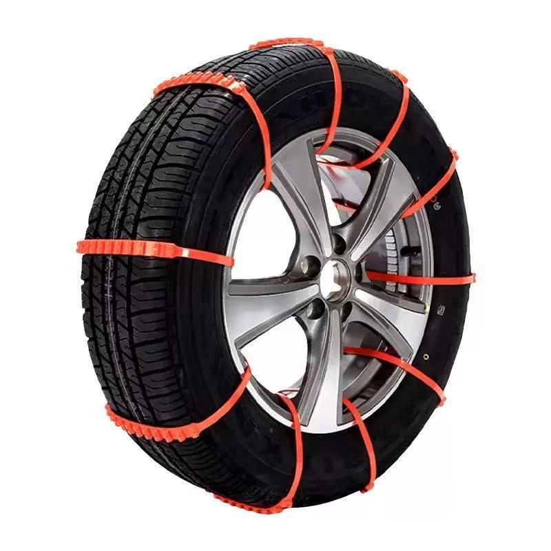 Universal Car Snow Chains Thickened Anti-Slip Tire Cable Ties for SUVs Sedans and Winter Driving