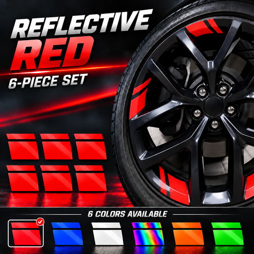 Reflective Wheel Rim Stickers / Reflective Rim Decals
