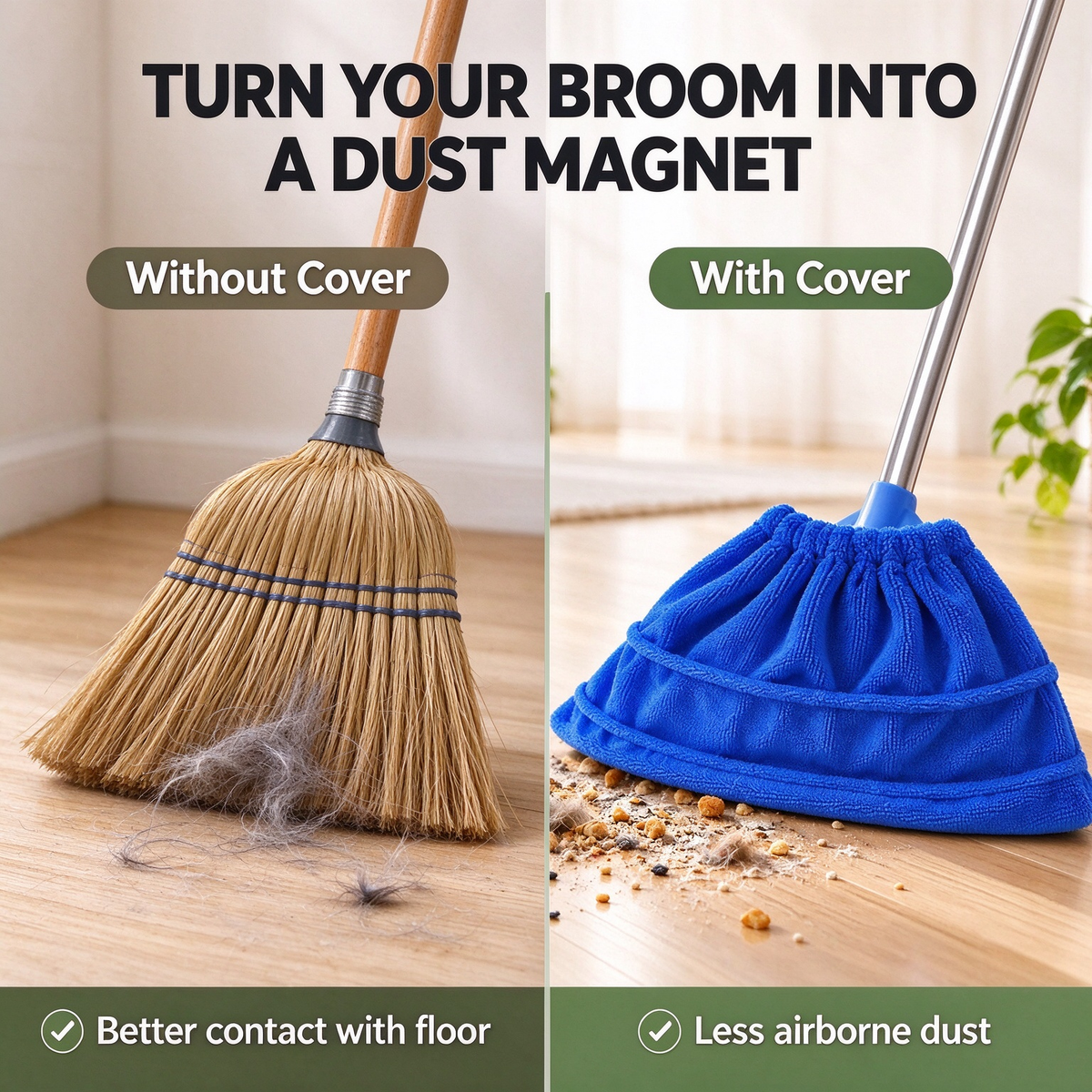 3PCS Household Multi-Functional Lazy-Person Vacuuming Broom 🧹