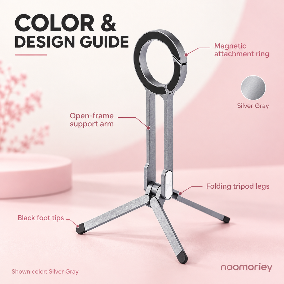 🧲 Foldable Magnetic Phone Stand & Selfie Grip