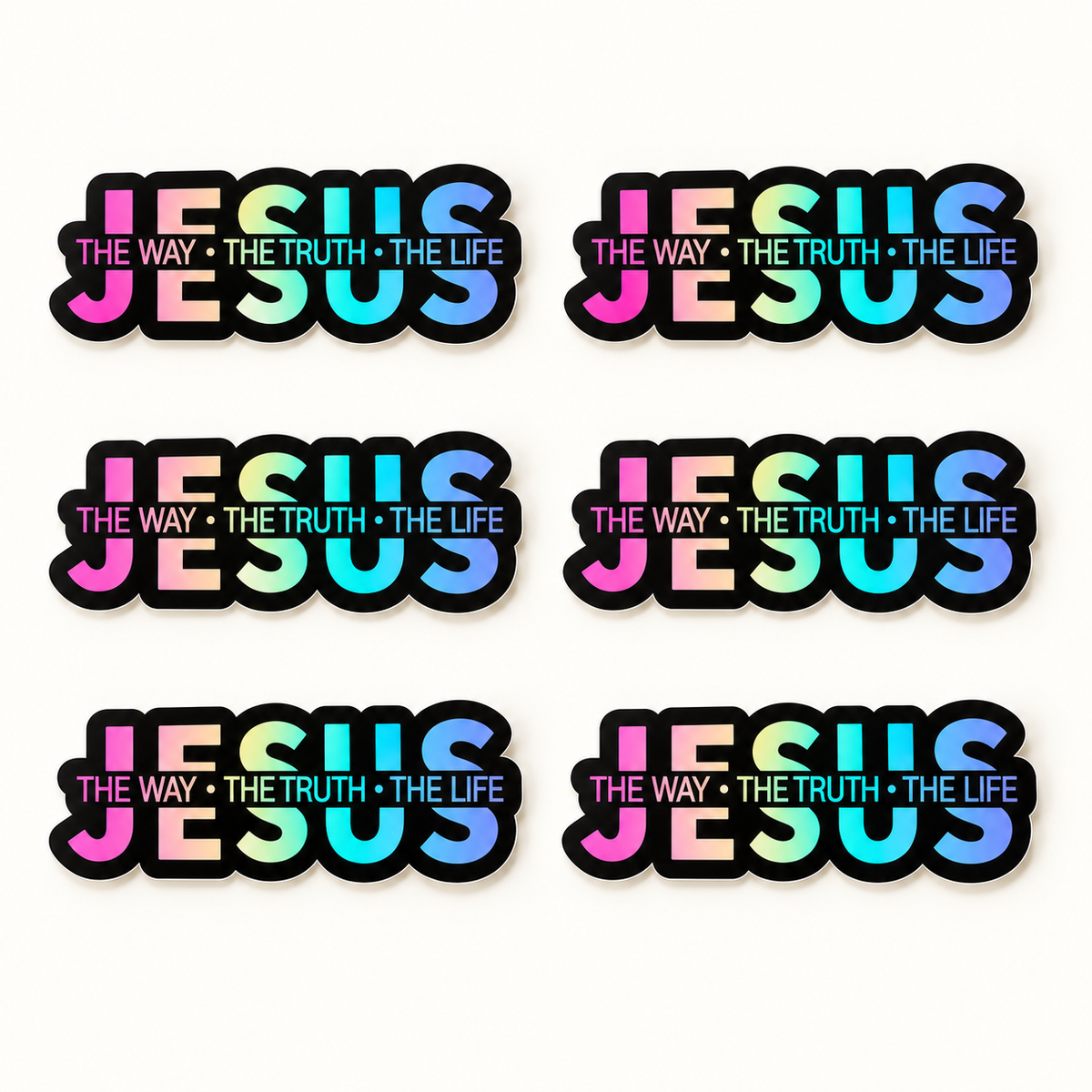 ✝️ Jesus Vinyl Decal – The Way, The Truth, The Life