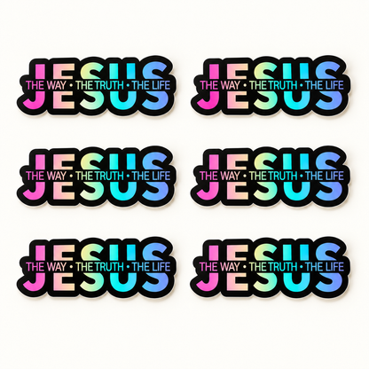 ✝️ Jesus Vinyl Decal – The Way, The Truth, The Life