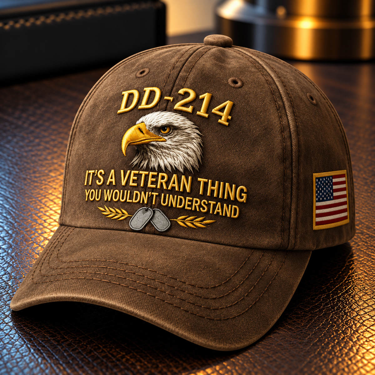 🎁100% Handmade DD-214 Veteran Honor Embroidered Cap(𝐂𝐡𝐚𝐝 𝐒𝐦𝐢𝐭𝐡 𝐇𝐚𝐧𝐝𝐦𝐚𝐝𝐞®)