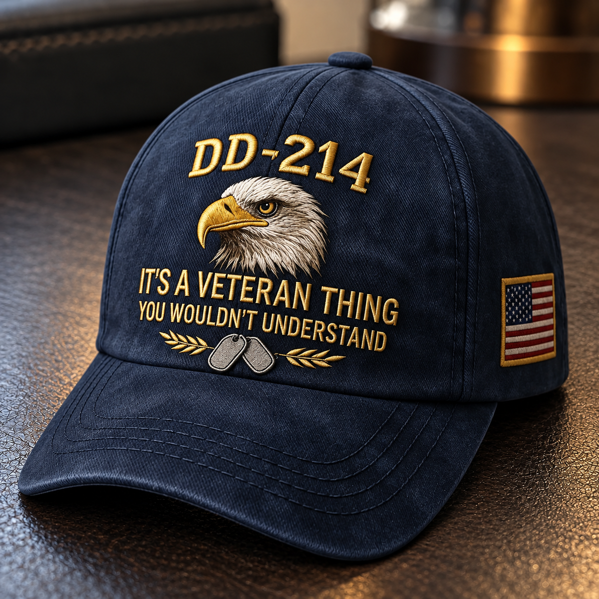 🎁100% Handmade DD-214 Veteran Honor Embroidered Cap(𝐂𝐡𝐚𝐝 𝐒𝐦𝐢𝐭𝐡 𝐇𝐚𝐧𝐝𝐦𝐚𝐝𝐞®)
