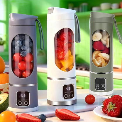 Portable USB Rechargeable Blender – Mini Smoothie Maker for Travel & Gym