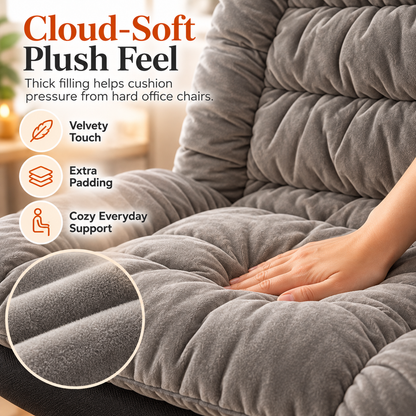 🔥 Heated Seat & Back Cushion – Plush Chair Warmer
