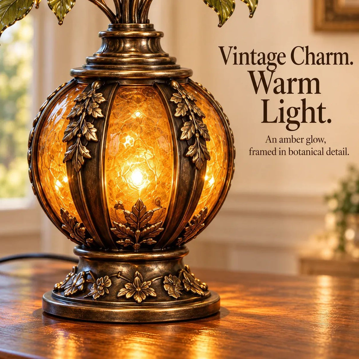 💥🏆🌹✨ Eternal Bloom – Vintage Rose & Cardinal Table Lamp