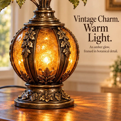 💥🏆🌹✨ Eternal Bloom – Vintage Rose & Cardinal Table Lamp
