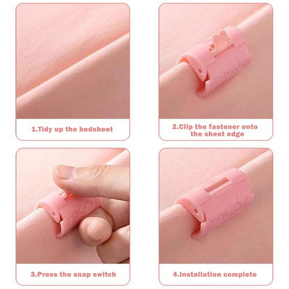 36-Piece Adjustable Bed Sheet Grippers – Anti-Slip Mattress Clips
