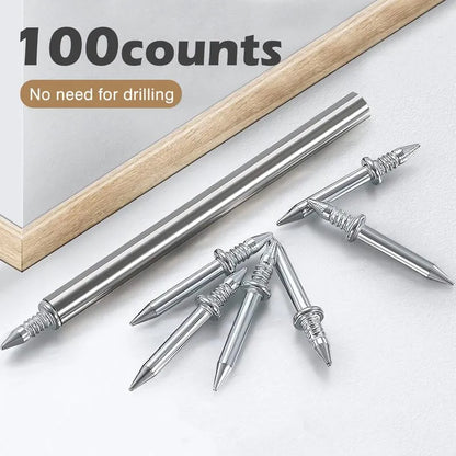 Double-Headed Skirting Thread Seamless Nail Non Marking
