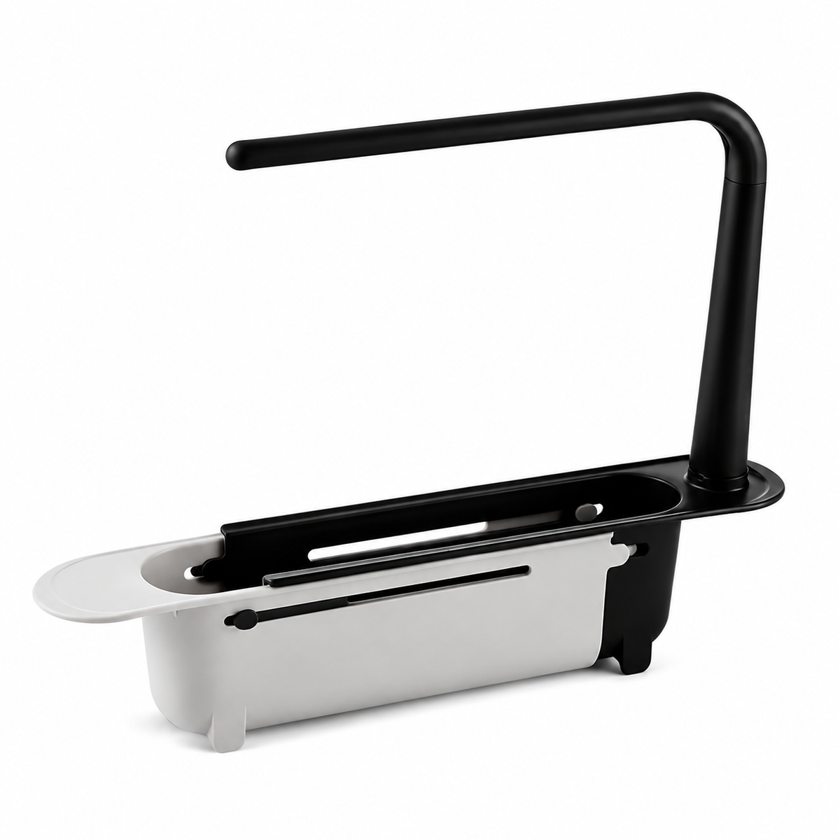 🚰 50% OFF! 🧽 2-in-1 Sink Organizer Rack – Expandable & towel drying bar ✨