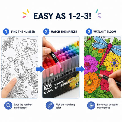 Adult Paint by Numbers Art Craft Kit