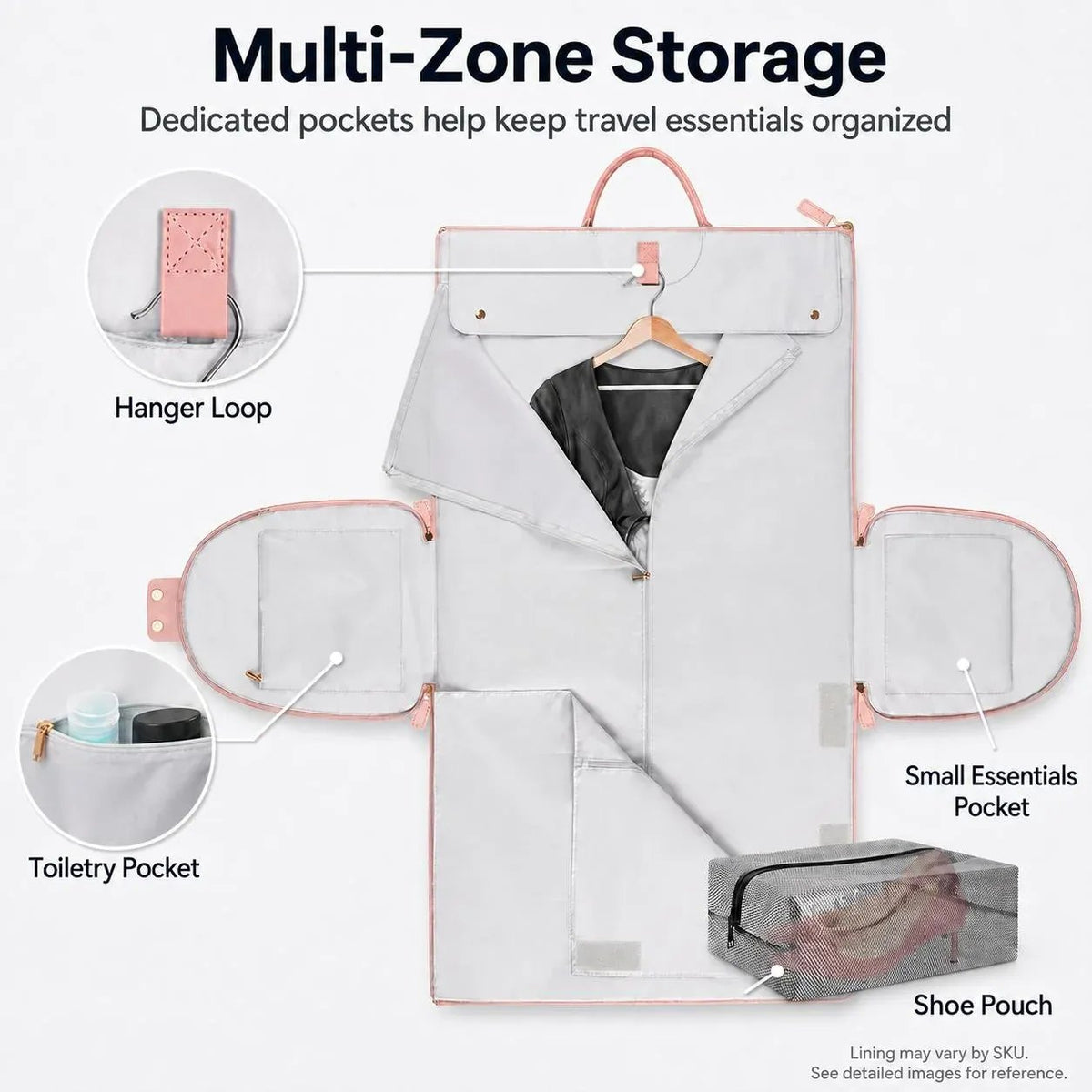 2-in-1 Convertible Garment Duffle – Carry-On with Hanging Suit Compartment & Shoe Storage