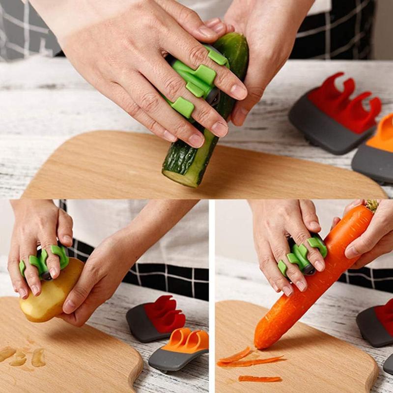 2-Piece Palm Vegetable Peeler Set – Comfortable Grip for Fruits & Vegetables