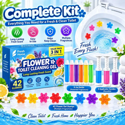 🔥Last Day 70% OFF 🔥3-Tubes Toilet Gel Stamp Box  Deodorizing Bathroom Freshener