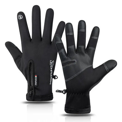 Outdoor Winter Gloves, Touchscreen andWindproof Full-Finger Gloves for Sports