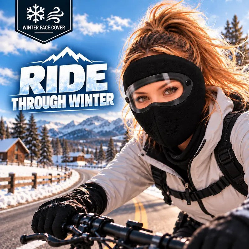 Winter Face Mask with Detachable Goggles, Windproof Thermal Fleece Lined Full Face Cover 🥽