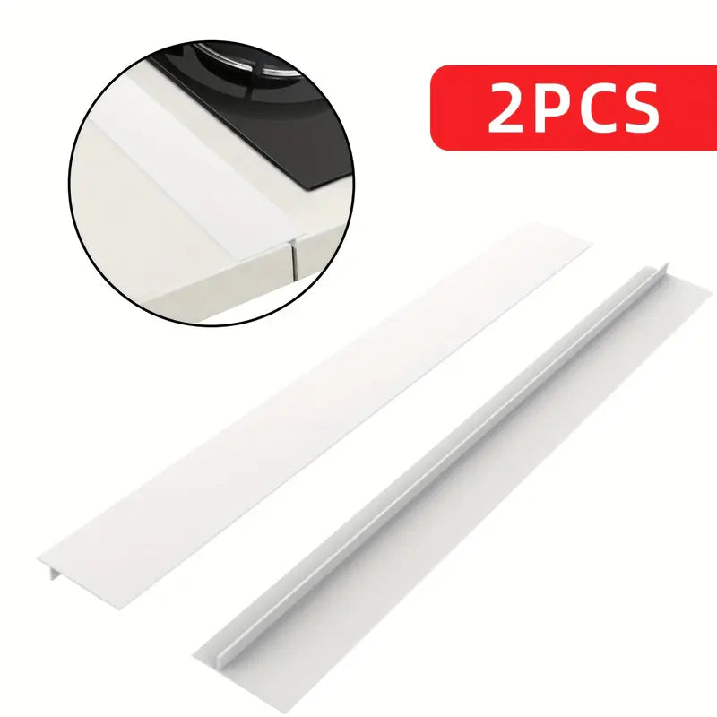 2Pcs Universal Self-Adhesive Silicone Stovetop Gap Covers